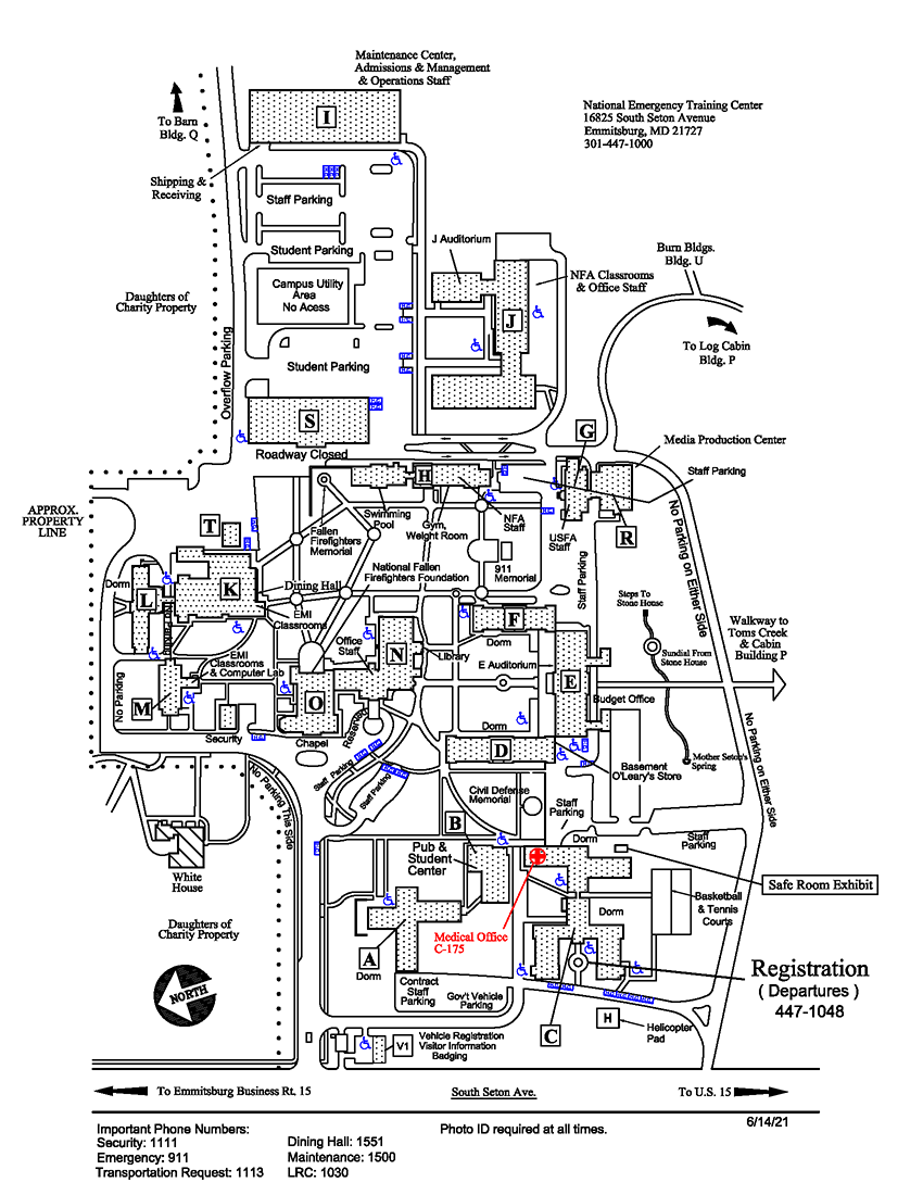 image of current NETC campus map
